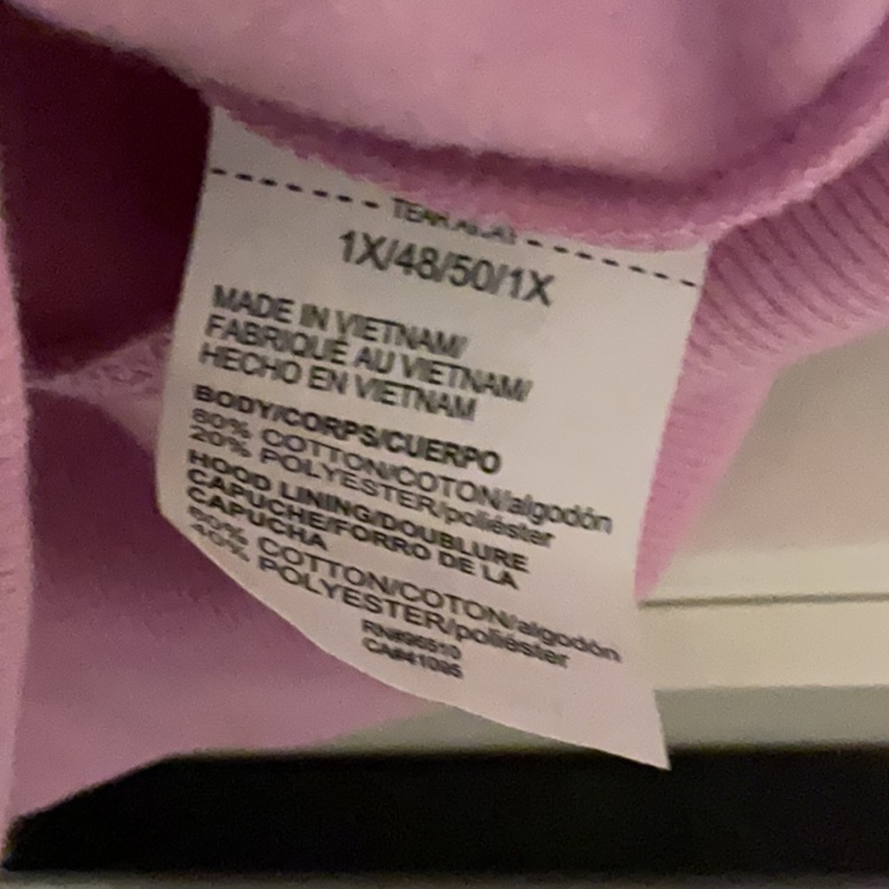 Under Armour Light Pink/Purple  Hoodie Size 1X - Picture 5 of 6